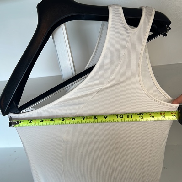 Skims White Soft Lounge Cutout One Shoulder Mini Dress - XL - Picture 7 of 8